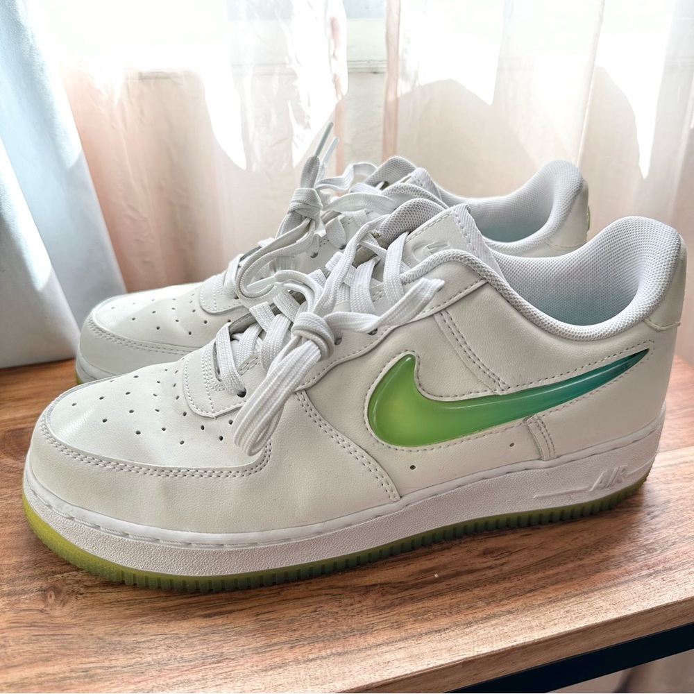 Nike Air Force One Low White Neon Green